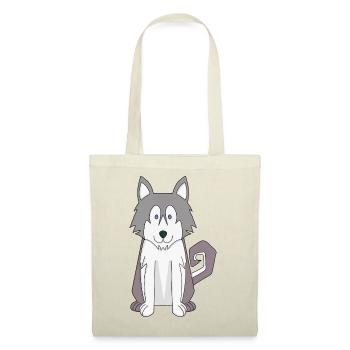 Dog Cartoon Amazing Siberian Husky - Tote Bag - red - Front