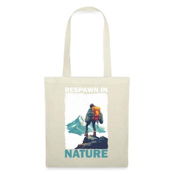 Mountaineer with backpack in the mountains Gaming - Tote Bag - red - Front