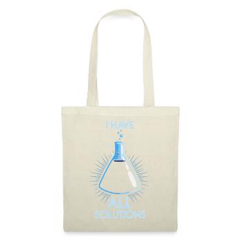 Chimie Chimiste Professeur de chimie Drôle de science - Sac en tissu - rouge - Devant