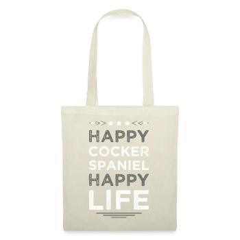 Happy Cocker Spaniel Lifestyle - Tote Bag - red - Front