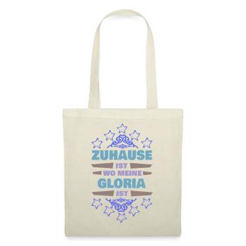 Geschenk für Gloria - Stoffbeutel - Rot - Vorne