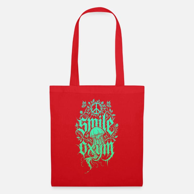 Jungle de méduses d’algues lumineuses - Sac en tissu - rouge