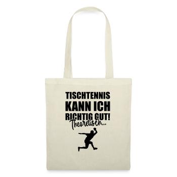 Tischtennis Tischtennisspieler Ping-Pong Geschenk - Stoffbeutel - Rot - Vorne