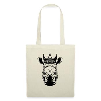 Rhinoceros Crown King - Tote Bag - red - Front