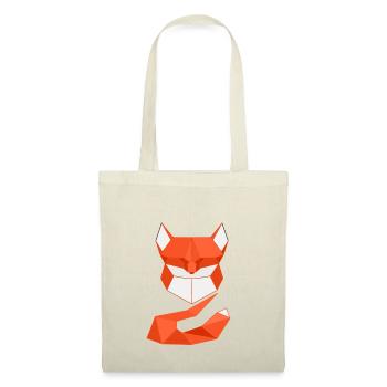 Geometric Fox - Tote Bag - red - Front
