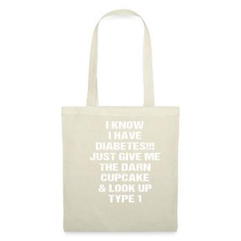 i have diabetes - Stoffbeutel - Rot - Vorne