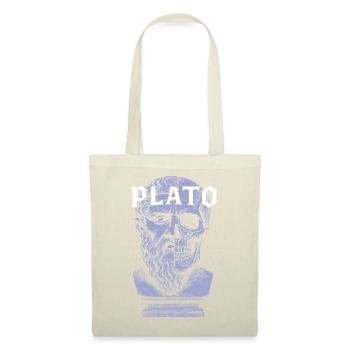 Plato Artistic Skull Design - Tote Bag - red - Front