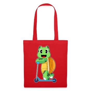 Turtle scooter - Tote Bag - red - Front