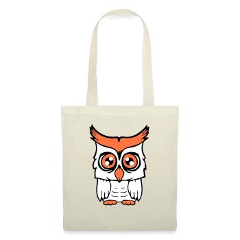 Owl Bird Eagle Owl Night Bird Barn Owl Owl Comic - Tote Bag - red - Front