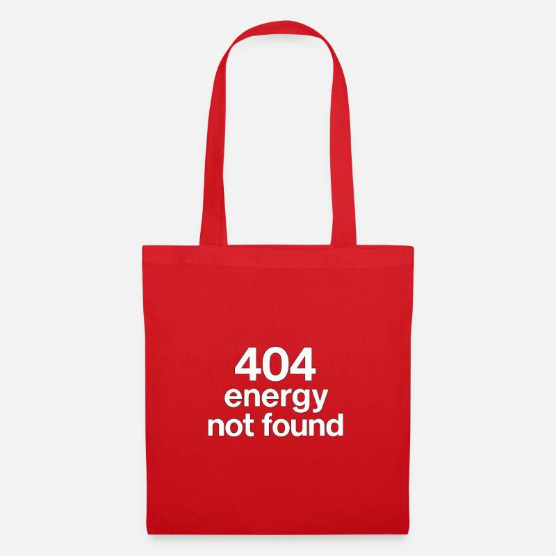 404 energy not found - Tote Bag - red