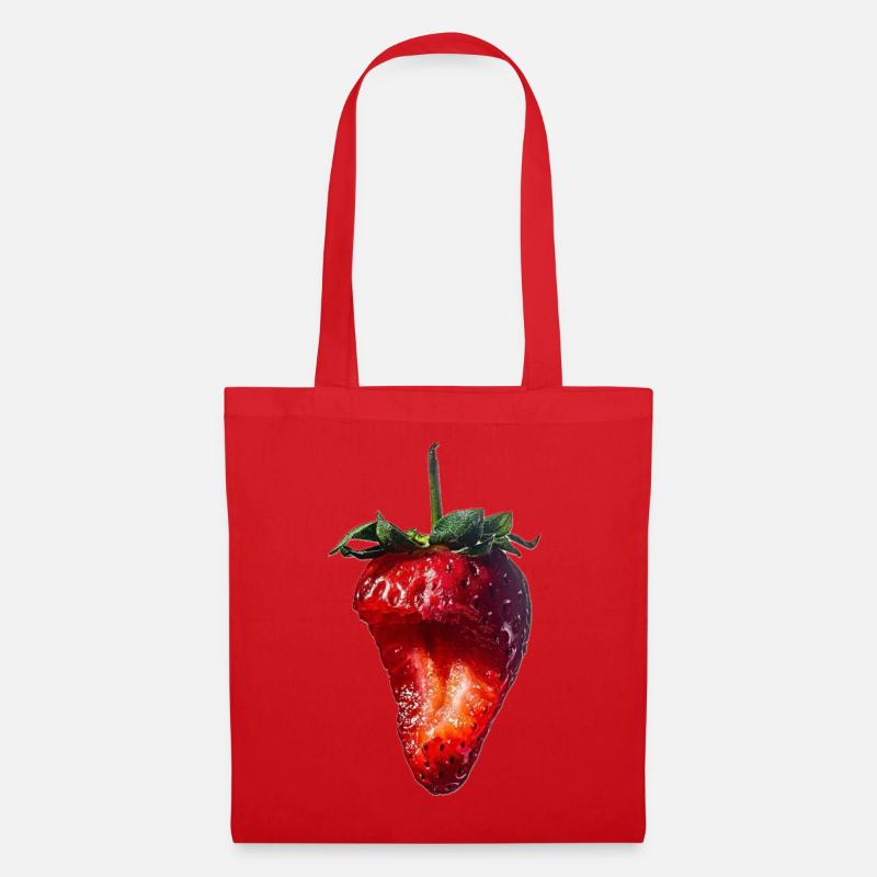 Strawberry Erdbeere - Stoffbeutel - Rot