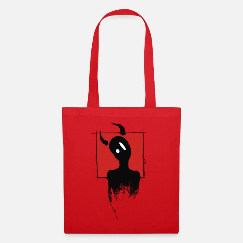 Devil Boy - Tote Bag - red