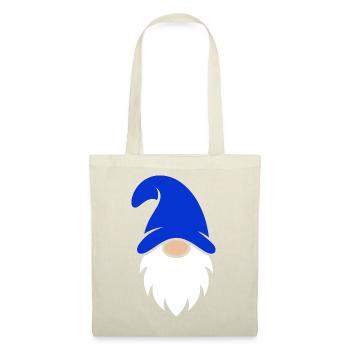 Cute Dark Blue Christmas Gnome - Tote Bag - red - Front
