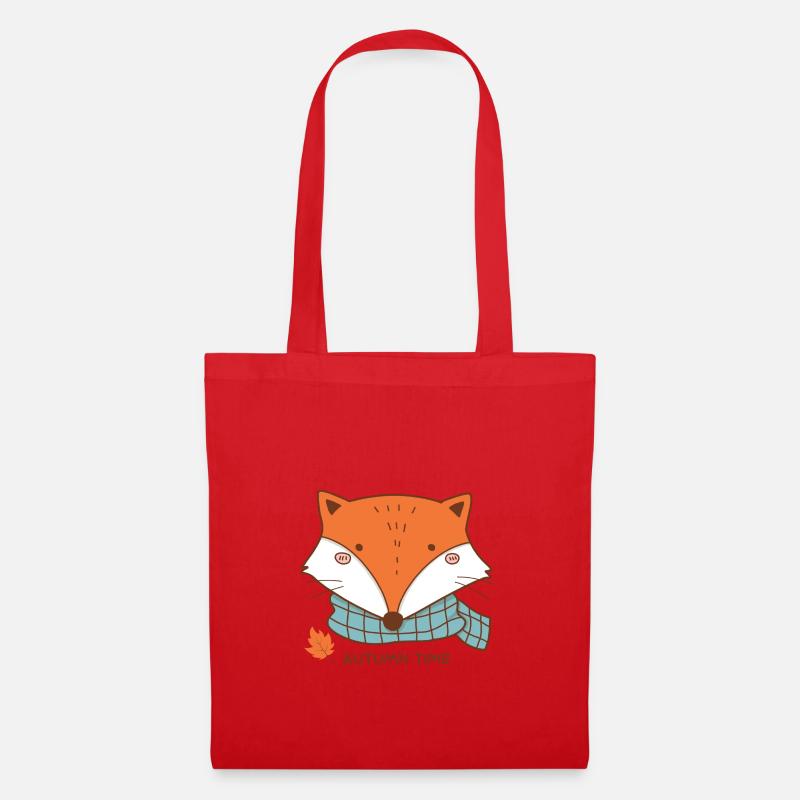 Herbst - Stoffbeutel - Rot