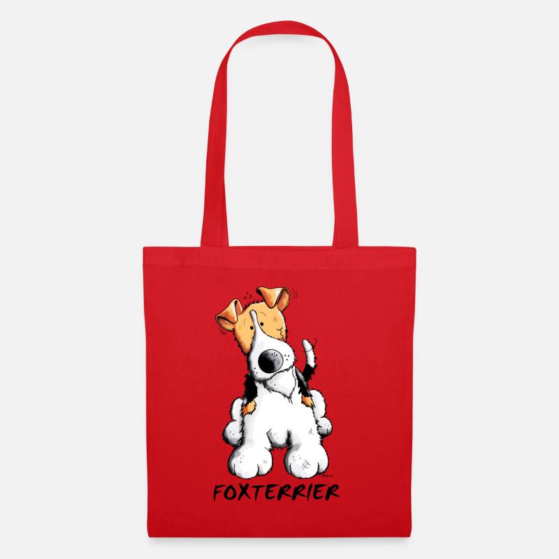 Mignon Fox-terrier - Sac en tissu - rouge
