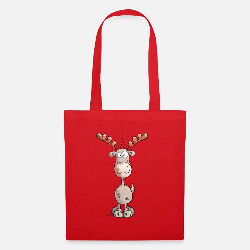 Wild Elk - Tote Bag - red