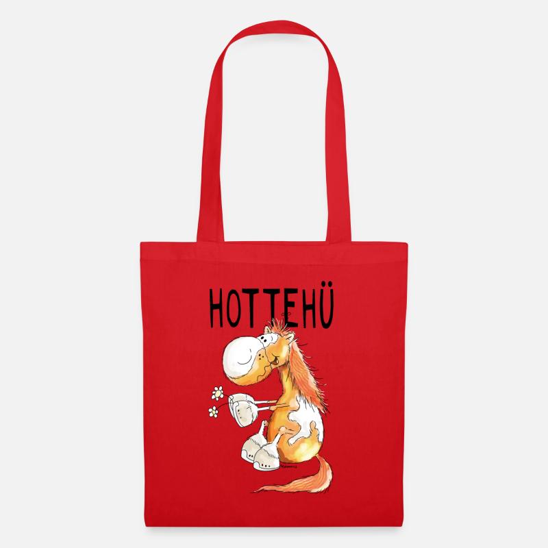 Hottehü Pferd - Pferde - Pony - Pferdchen - Comic - Stoffbeutel - Rot