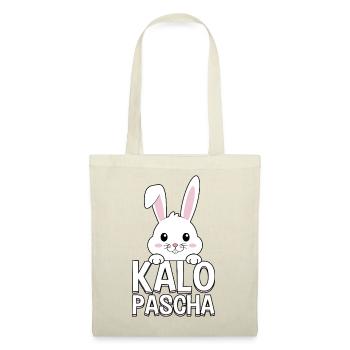 Kalo Pascha Griechischer Osterhase Orthodoxes Ostern - Stoffbeutel - Rot - Vorne