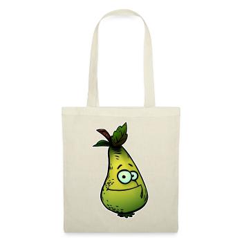 Lustige Birne Cartoon Shirt - Stoffbeutel - Rot - Vorne