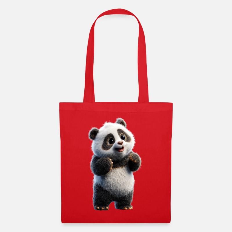 Panda Bär Große Pandas Riesenpanda Süßer Pandabär - Mulepose - rød