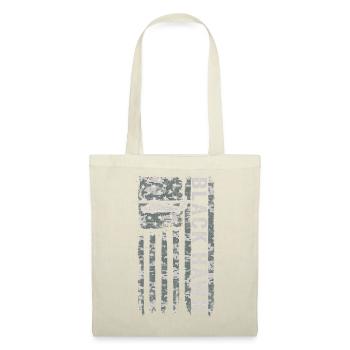 Black Hawk military helicopter with American - Tote Bag - red - Front