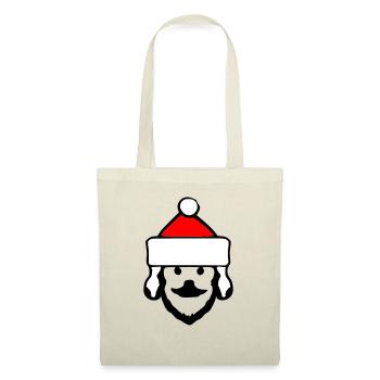 Santa Claus Dog Christmas Dogs Vector - Tote Bag - red - Front