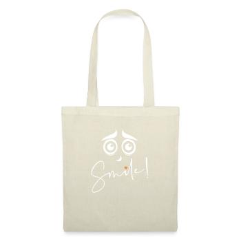Smile - please smile - Tote Bag - red - Front
