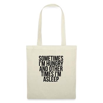 Sometimes I'm hungry and other times i'm asleep - Tote Bag - red - Front