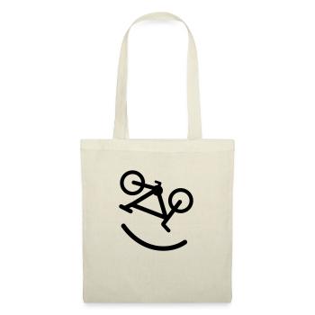 cyclist smile smile, biker smile - Tote Bag - red - Front