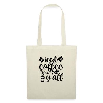 12 iced coffee time y all - Tote Bag - red - Front