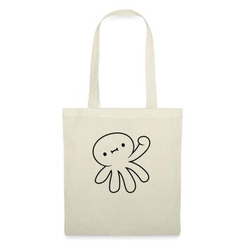 Small waving squid - Tote Bag - red - Front