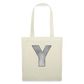 Lettre Y Argent - Sac en tissu - rouge - Devant
