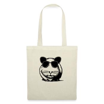 Guinea pig cool sunglasses funny vector 4 - Tote Bag - red - Front