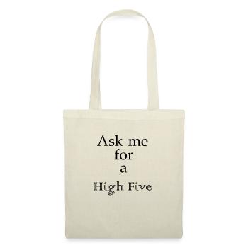 High Five - lettrage - Sac en tissu - rouge - Devant