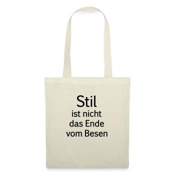 Stil ist nicht das Ende vom Besen - Stoffbeutel - Rot - Vorne