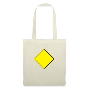 Warnschild Gelb Leer - 2 Farb Vektor - Stoffbeutel - Rot - Vorne