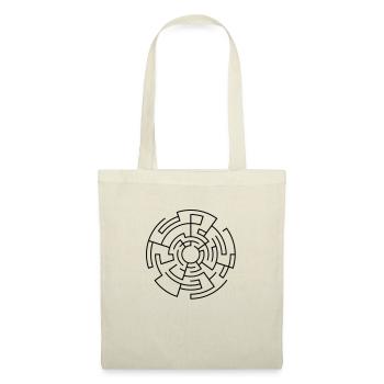 labyrinthe - Sac en tissu - rouge - Devant