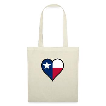 Liebe Texas - Stoffbeutel - Rot - Vorne