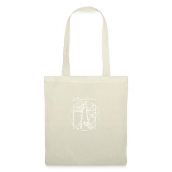 Le Renard de Vinci white - Sac en tissu - rouge - Devant