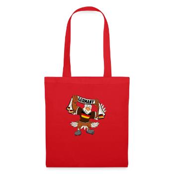 Aigle allemand - Sac en tissu - rouge - Devant