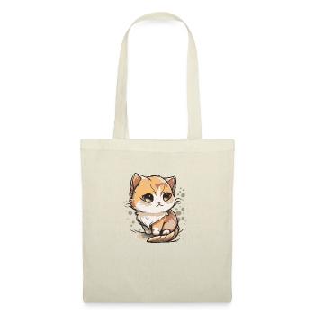 Bande dessinée mignon Kawaii Cat Star Chaton Chaton Chaton - Sac en tissu - rouge - Devant