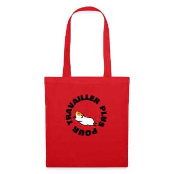 TRAVAILLER PLUS POUR - Sac en tissu - rouge - Devant