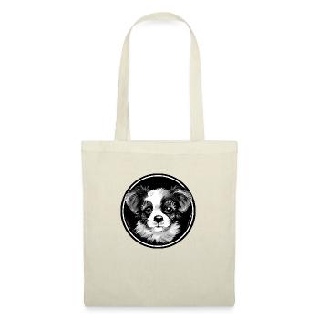 Chiot mignon - Sac en tissu - rouge - Devant