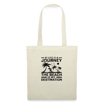 Si la vie est un voyage La plage est ma destination - Sac en tissu - rouge - Devant