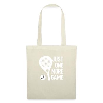 Just One More Game Padel Shirt - Tote Bag - red - Front
