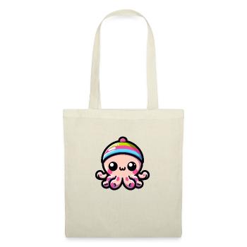 Cute Kawaii Baby Octopus - Tote Bag - red - Front