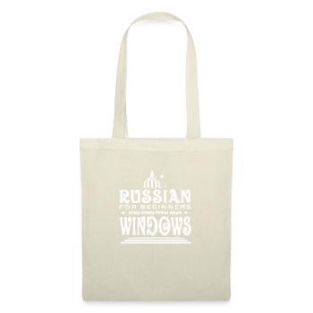 Russian for Beginners - Stay Away from Windows - Tote Bag - red - Front