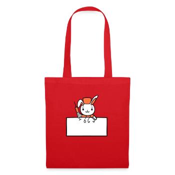 Bunny Doctor Seringue Infirmière Hôpital - Sac en tissu - rouge - Devant