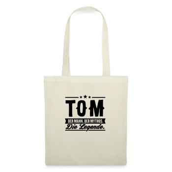 Man Myth Legend Tom - Tote Bag - red - Front