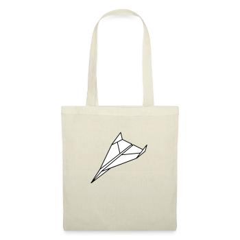 avion en papier 2 a1 - Sac en tissu - rouge - Devant